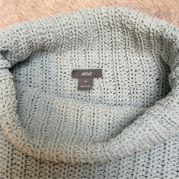 Aerie Oversized Chunky Knit Turtleneck Sweater - Picture 2 of 4
